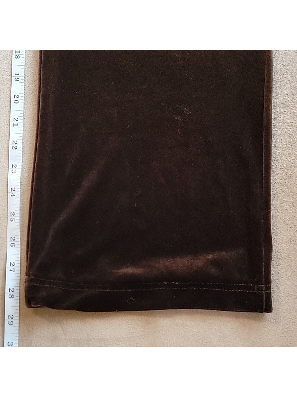 LT Sport Chocolate Velour Pull-On Dress Pants Size XL EUC - Picture 7 of 8